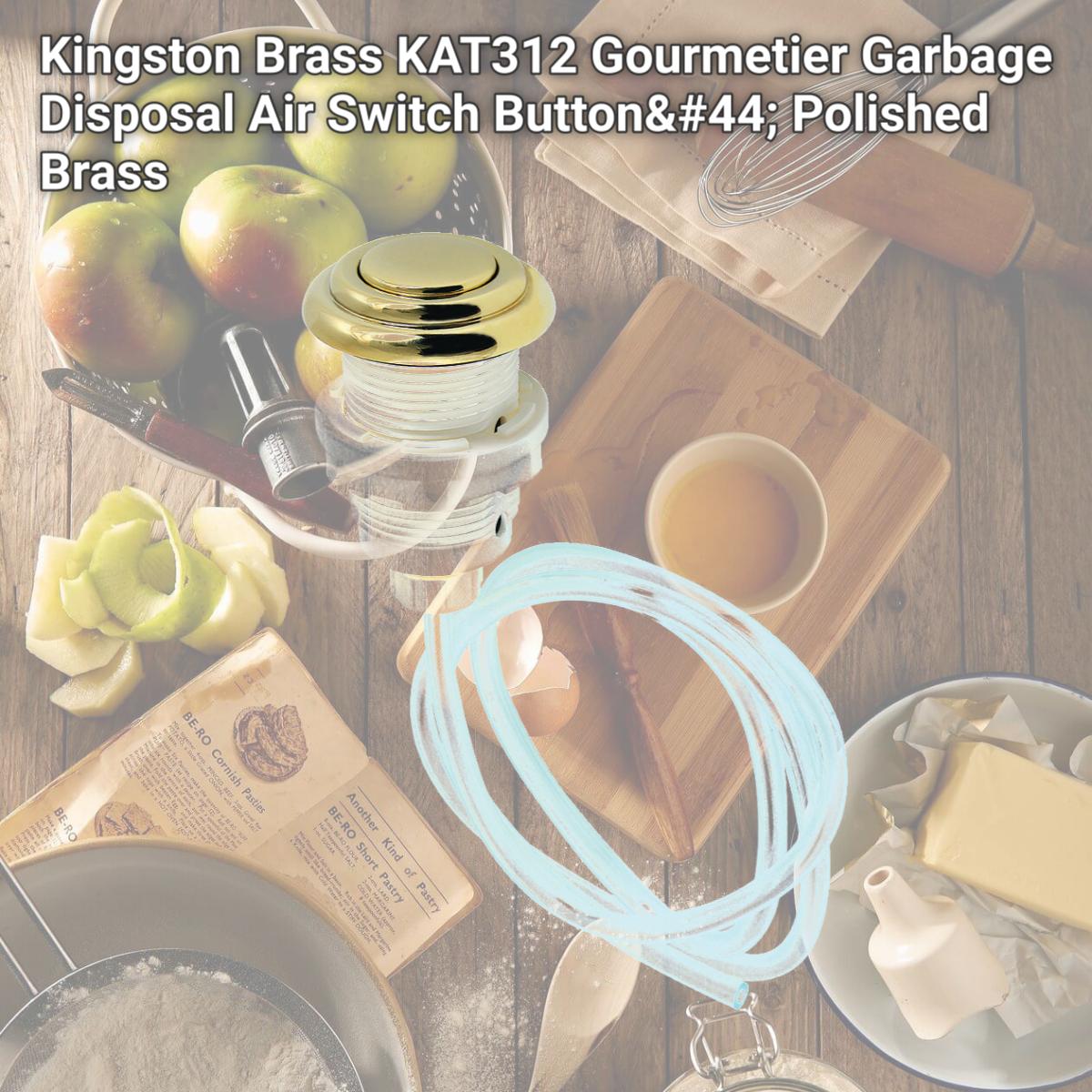 Picture of Kingston Brass KAT312 Gourmetier Garbage Disposal Air Switch Button, Polished Brass