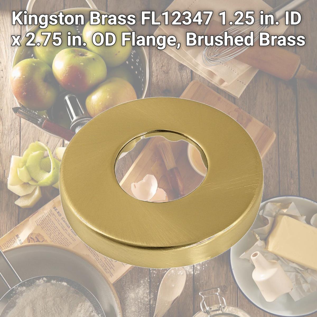 Picture of Kingston Brass FL12347 1.25 in. ID x 2.75 in. OD Flange, Brushed Brass