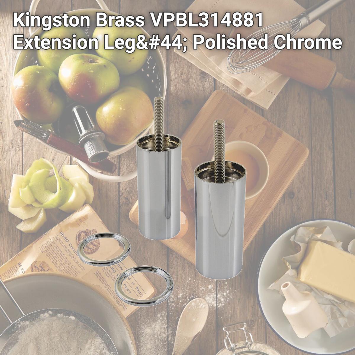 Picture of Kingston Brass VPBL314881 Extension Leg, Polished Chrome