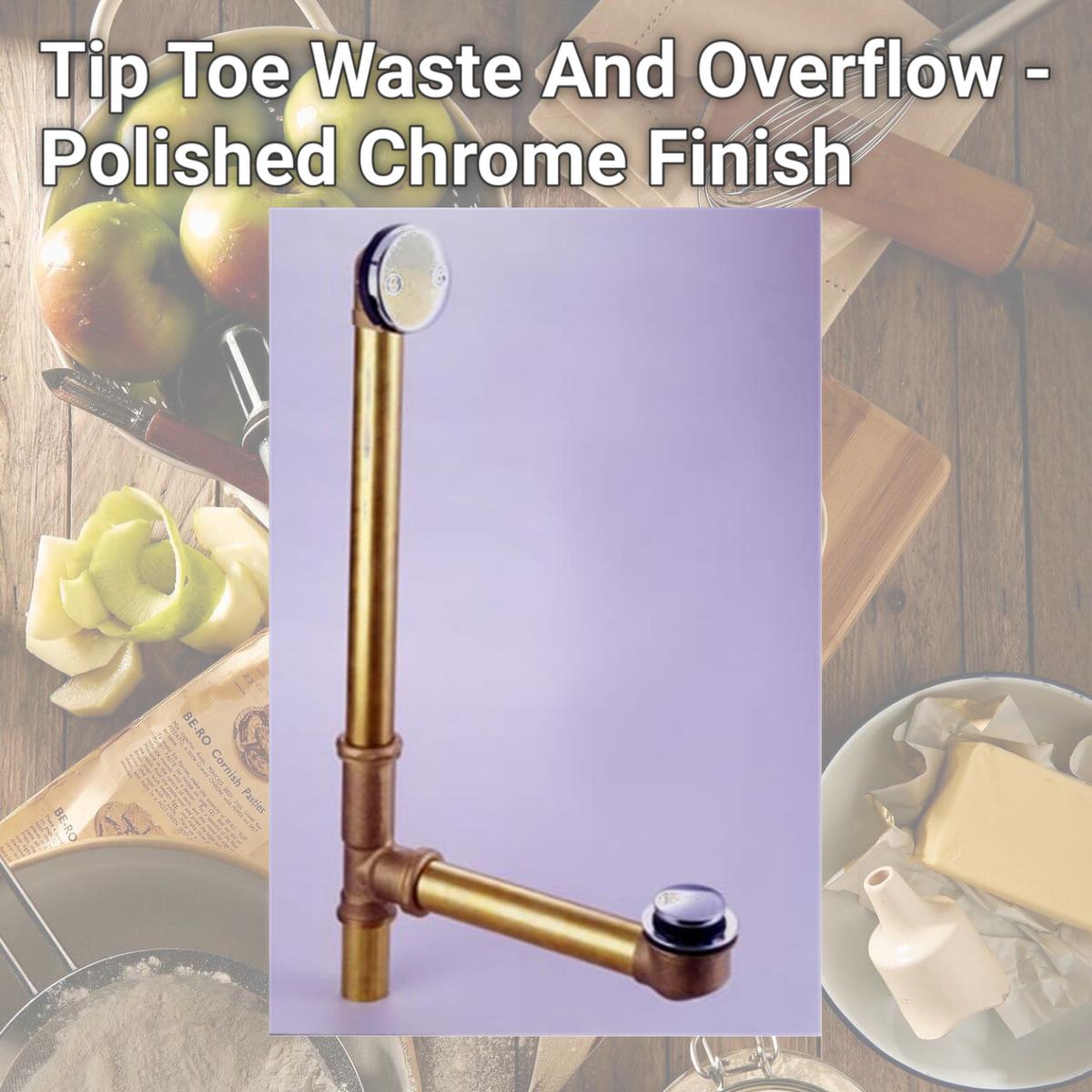 Picture of Kingston Brass Dtt2201 Tip Toe Waste And Overflow - Polished Chrome Finish