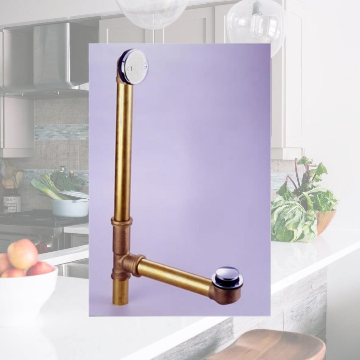 Picture of Kingston Brass Dtt2201 Tip Toe Waste And Overflow - Polished Chrome Finish