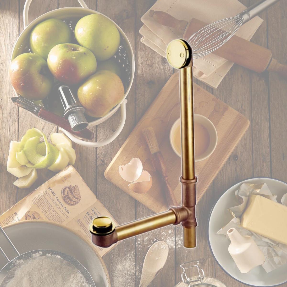 Picture of Kingston Brass Dtt2202 Tip Toe Waste And Overflow - Polished Brass Finish