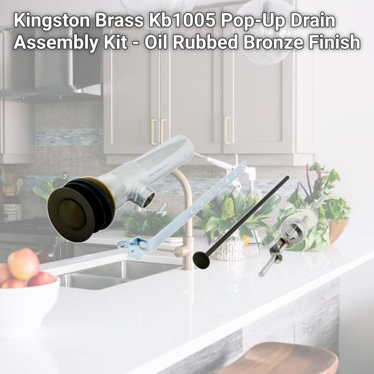Picture of Kingston Brass Kb1005 Pop-Up Drain Assembly Kit - Oil Rubbed Bronze Finish