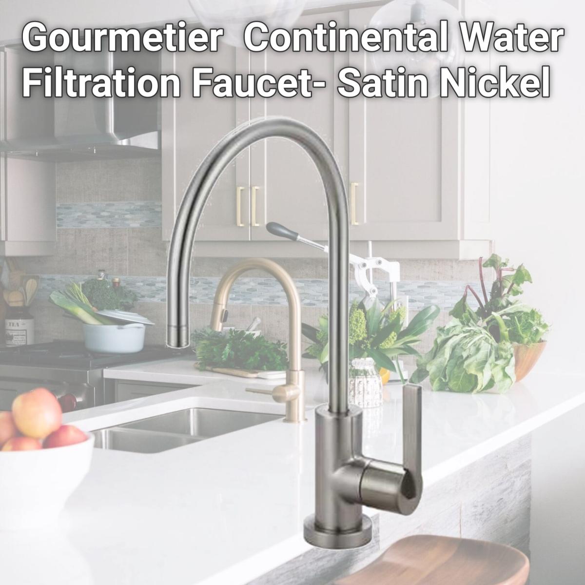 Picture of Kingston Brass KS8198CTL Gourmetier KS8198CTL Continental Water Filtration Faucet- Satin Nickel