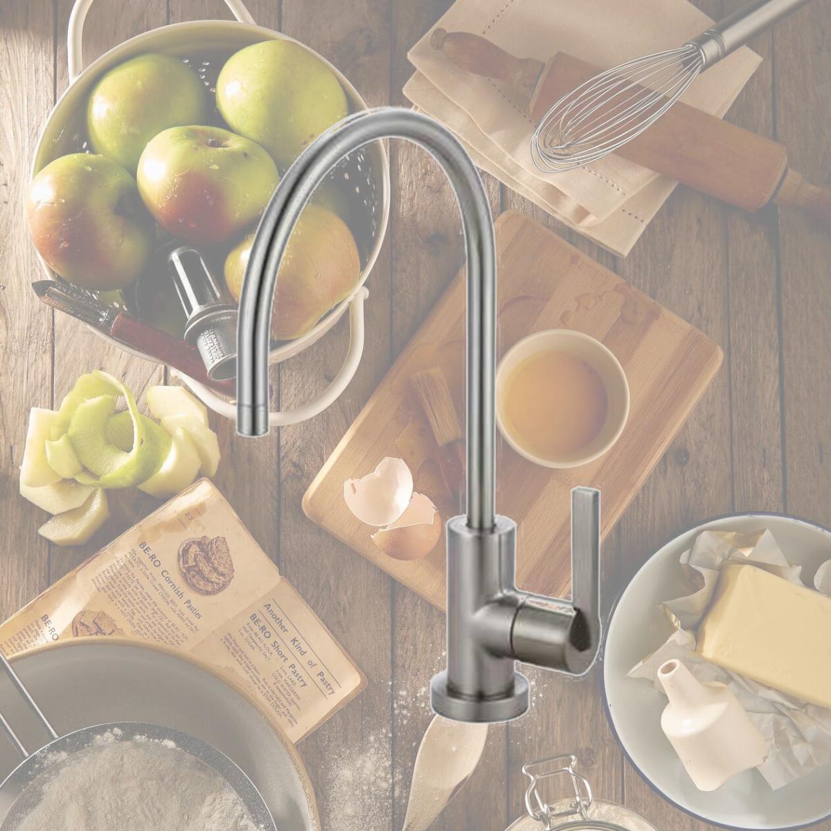 Picture of Kingston Brass KS8198CTL Gourmetier KS8198CTL Continental Water Filtration Faucet- Satin Nickel
