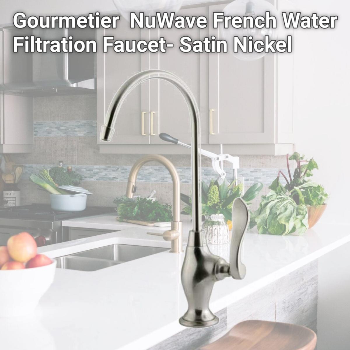 Picture of Kingston Brass KS3198NFL Gourmetier KS3198NFL NuWave French Water Filtration Faucet- Satin Nickel