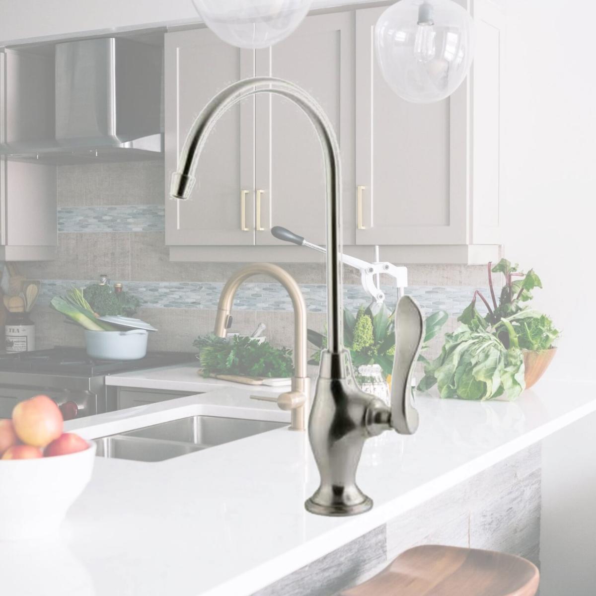Picture of Kingston Brass KS3198NFL Gourmetier KS3198NFL NuWave French Water Filtration Faucet- Satin Nickel