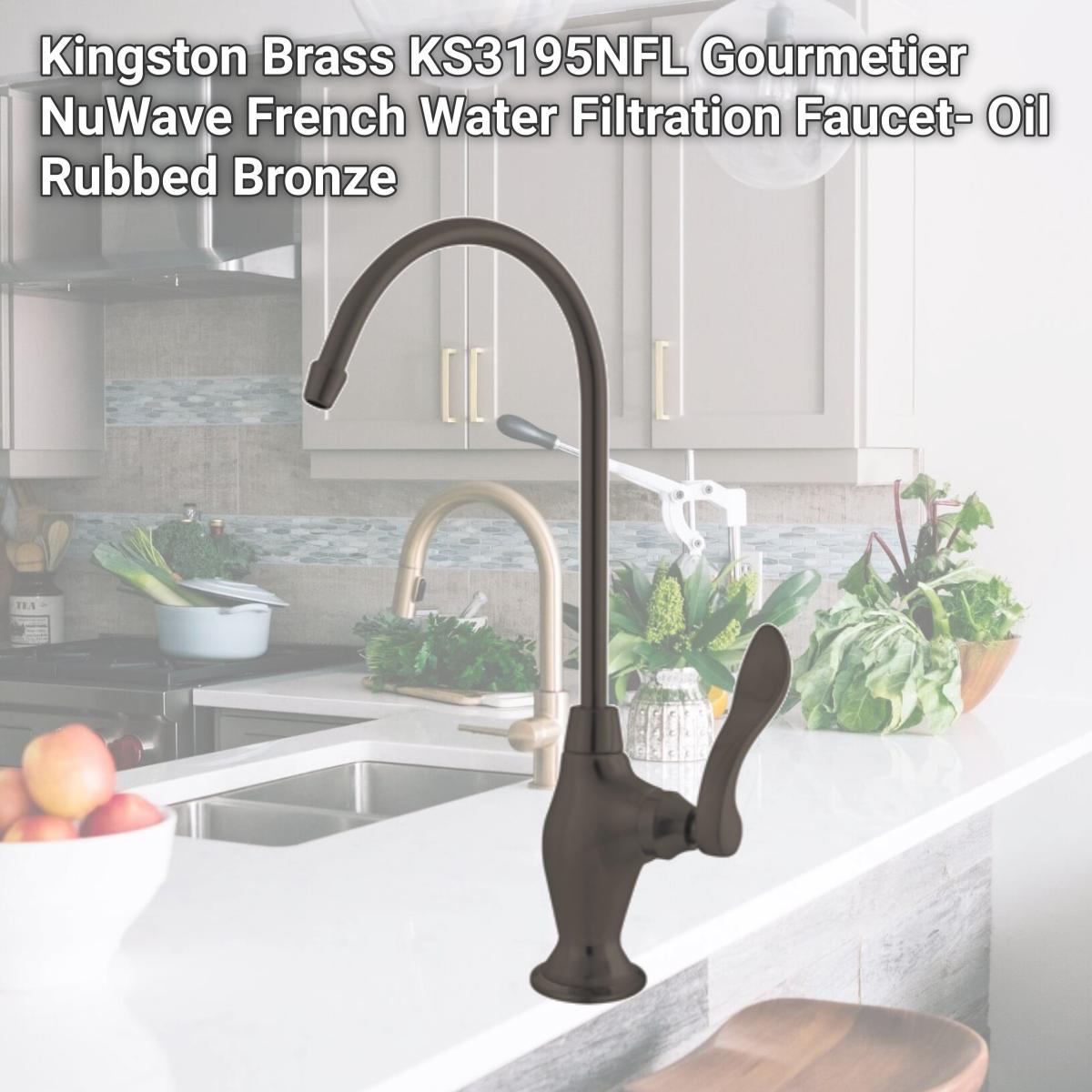 Picture of Kingston Brass KS3195NFL Gourmetier NuWave French Water Filtration Faucet- Oil Rubbed Bronze