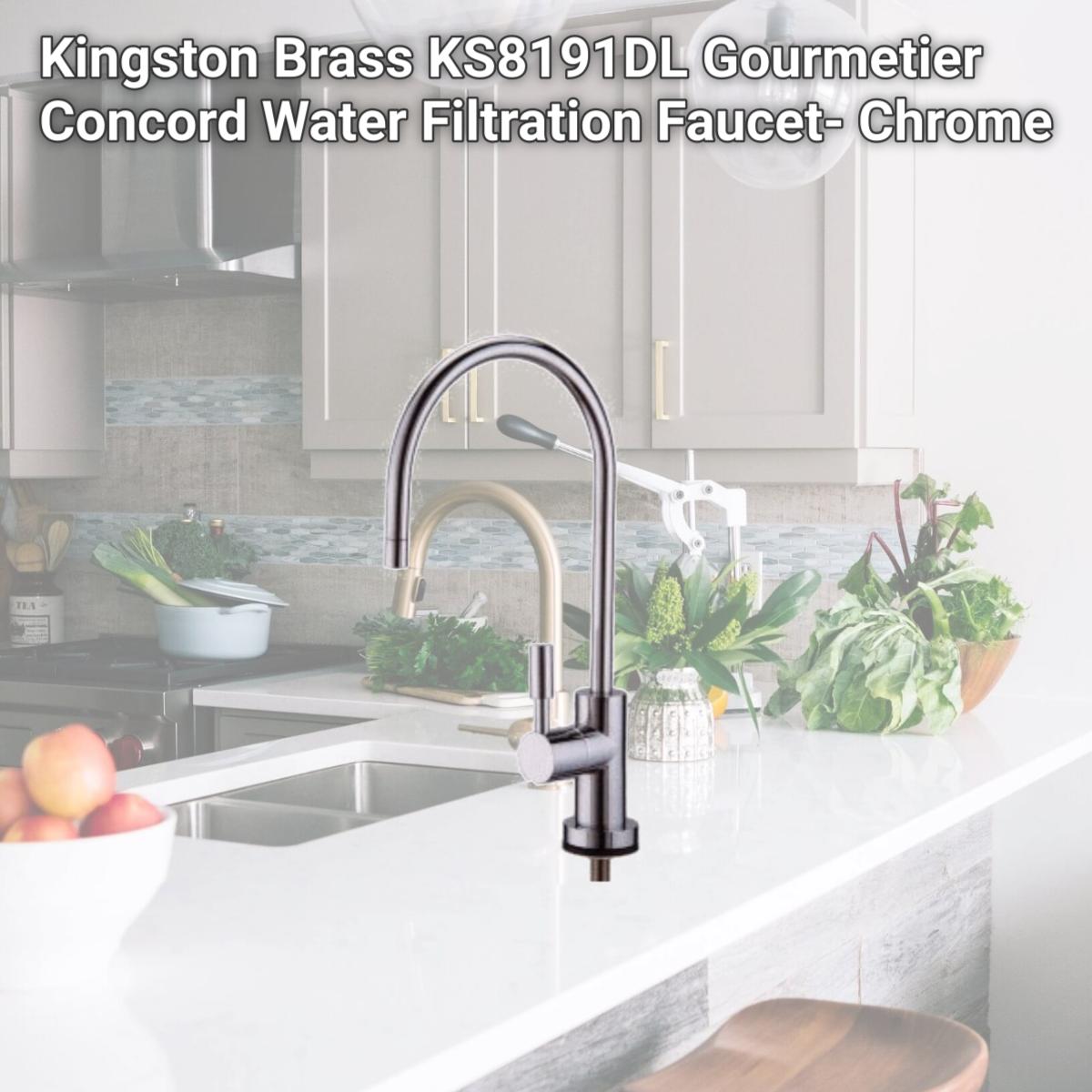 Picture of Kingston Brass KS8191DL Gourmetier Concord Water Filtration Faucet- Chrome