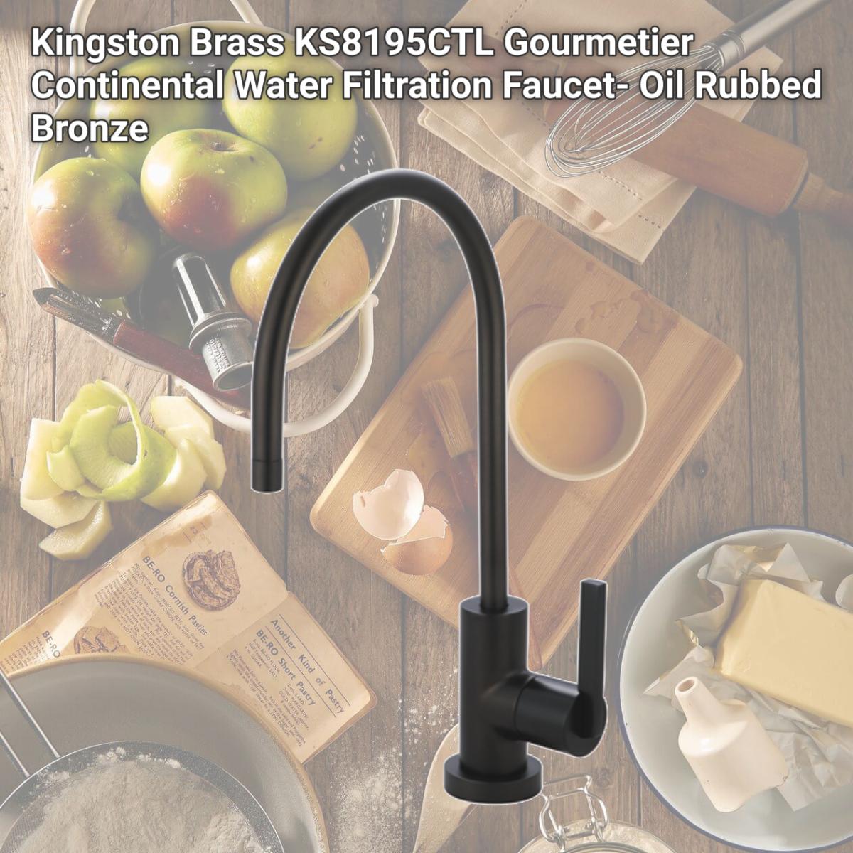 Picture of Kingston Brass KS8195CTL Gourmetier Continental Water Filtration Faucet- Oil Rubbed Bronze