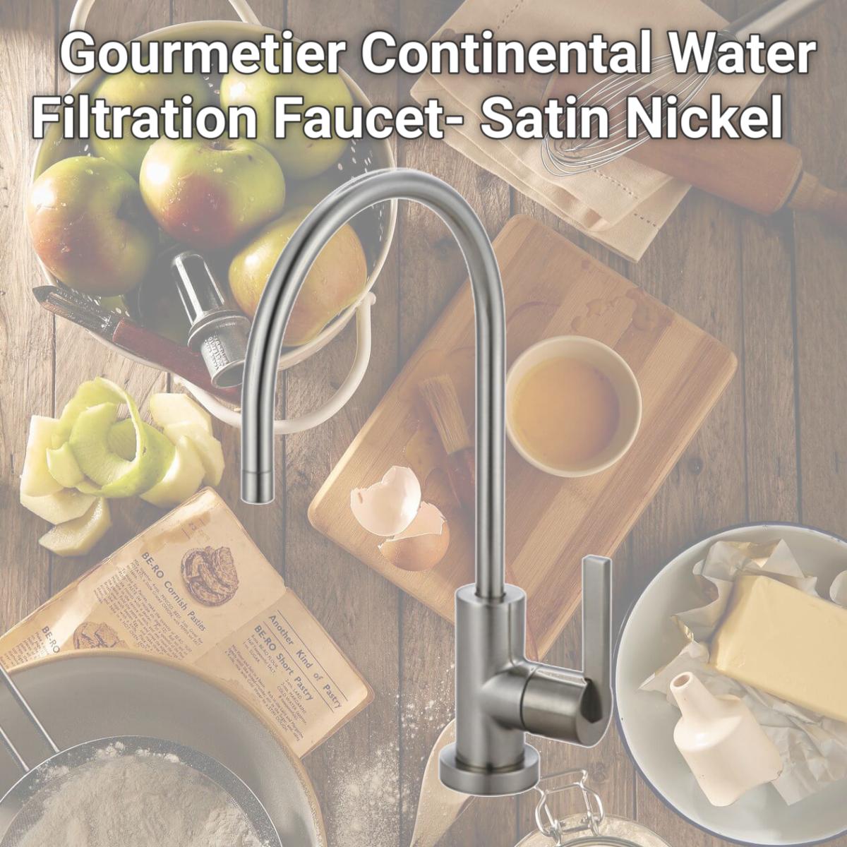 Picture of Kingston Brass KS8198CTL Gourmetier Continental Water Filtration Faucet- Satin Nickel