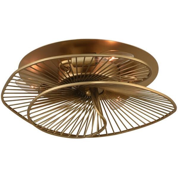 UPC 720062359150 product image for 315940NRB Aurora 14 in. Flush Mount, Nordic Brass | upcitemdb.com