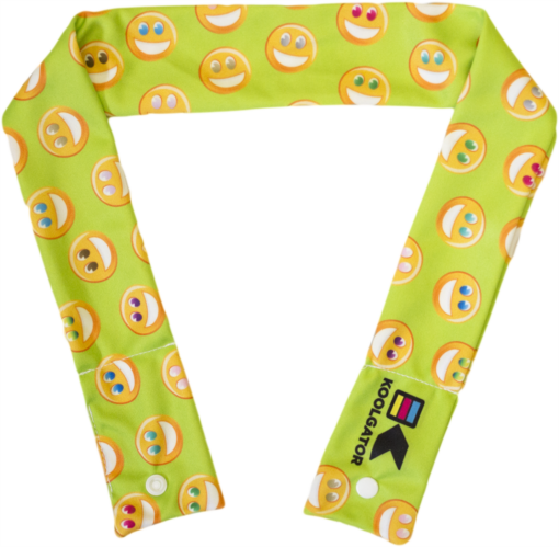 Cw-r-ha1 Cooling Neck Wrap - Happy, Smiles Design