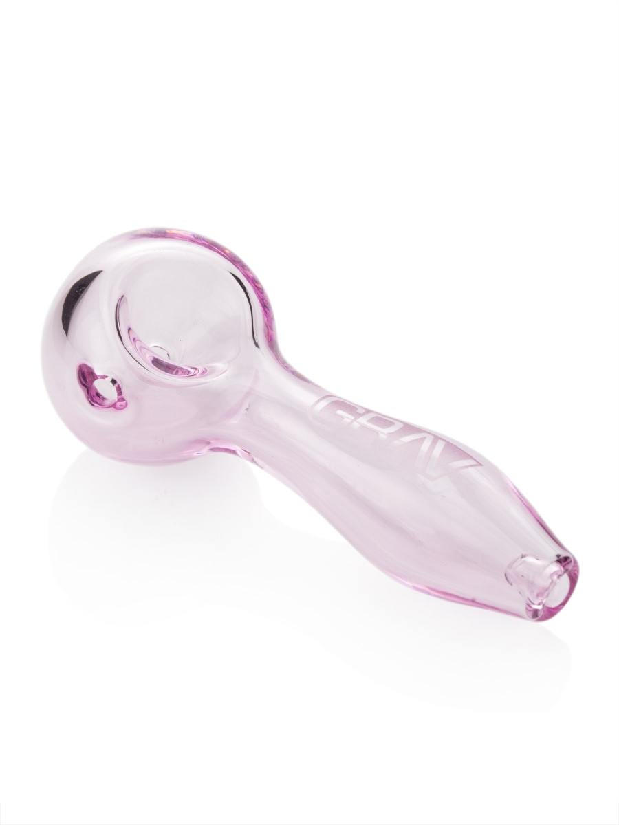 4 In. Frit Bowl Spoon Pipe - Pink