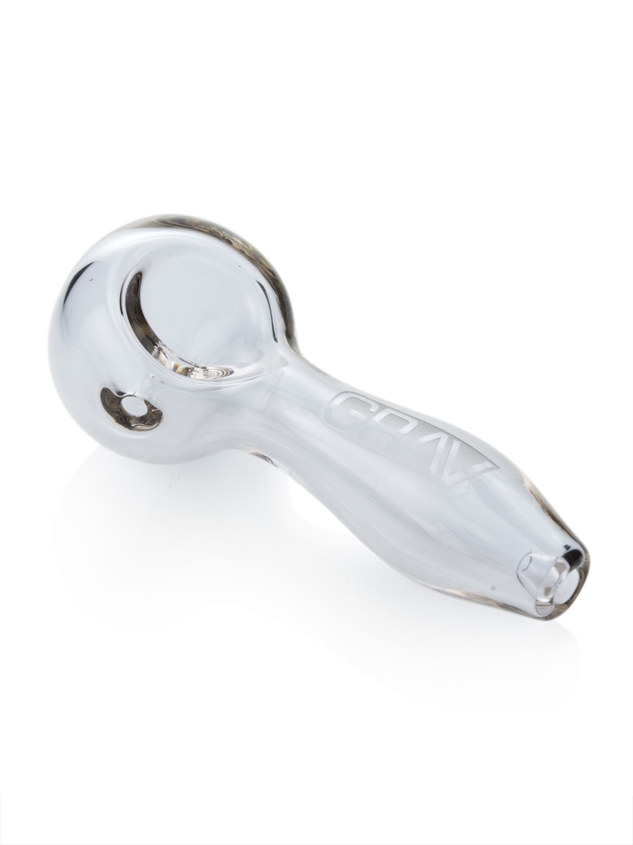 4 In. Frit Bowl Spoon Pipe - Clear