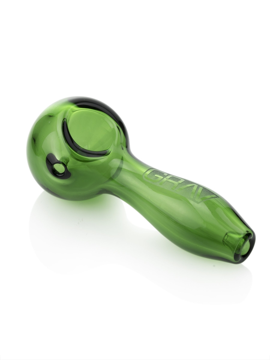 4 In. Frit Bowl Spoon Pipe - Green