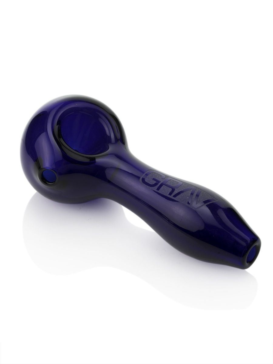 4 In. Frit Bowl Spoon Pipe - Blue