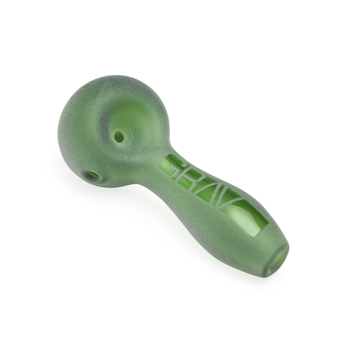 675864 4 In. Frit Bowl Spoon Sandblasted Frosted Pipe - Green