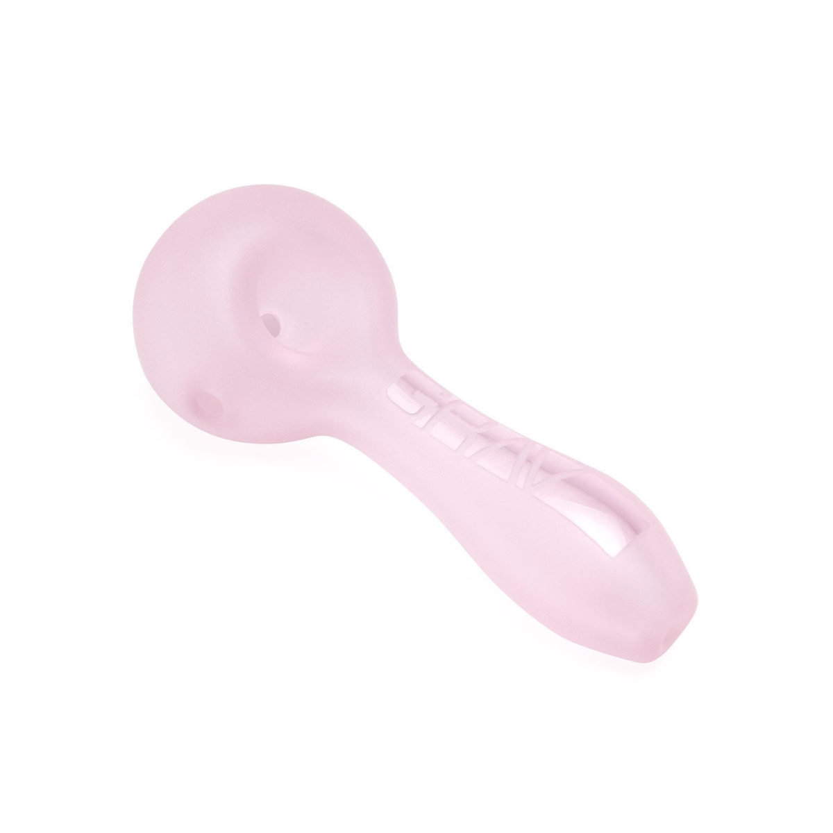 675866 4 In. Frit Bowl Spoon Sandblasted Frosted Pipe - Pink