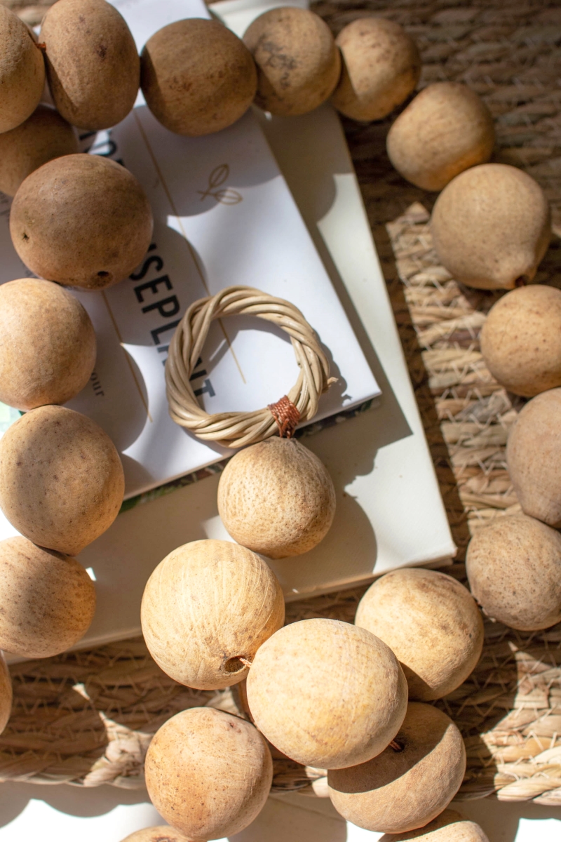 Picture of Kalalou NSBE1026 72 in. Dried Gourd Ball Garland
