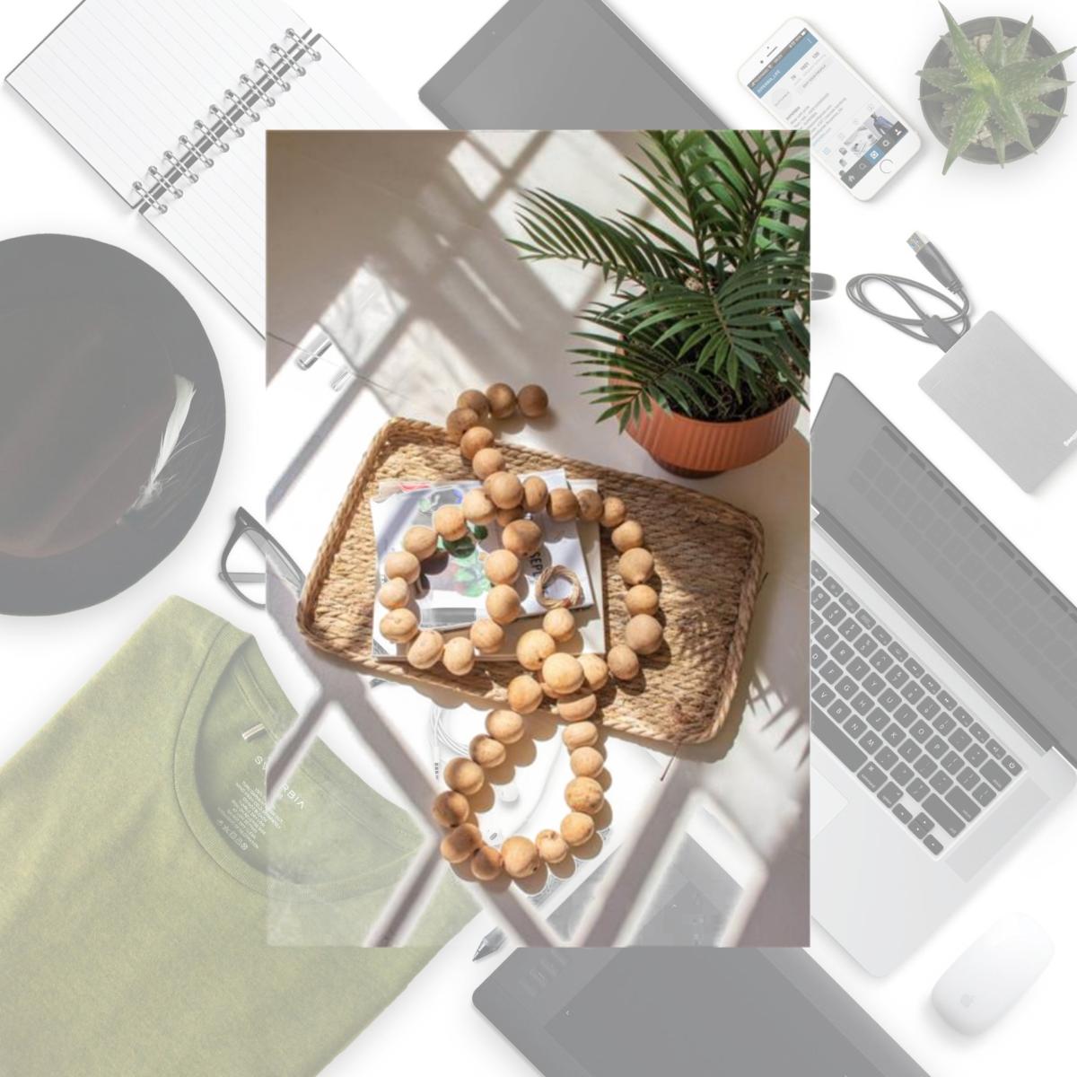 Picture of Kalalou NSBE1026 72 in. Dried Gourd Ball Garland