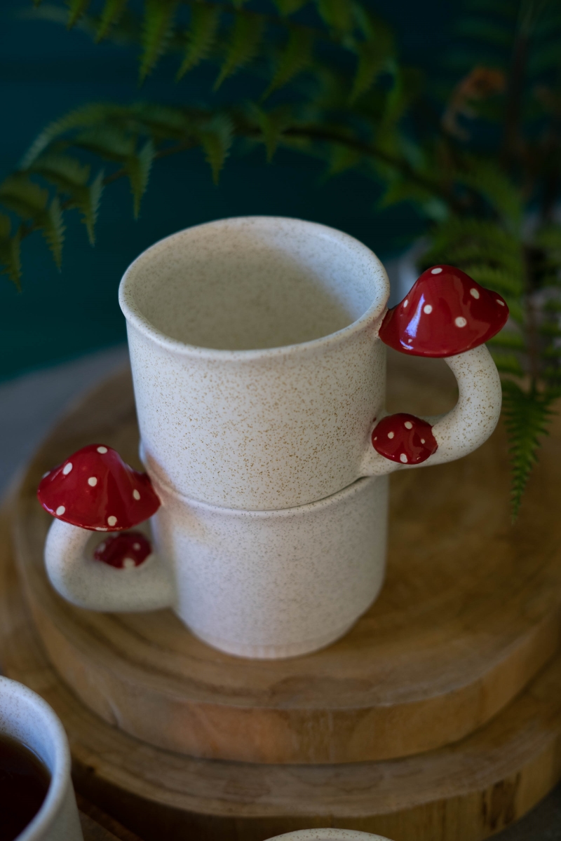 Picture of Kalalou CDV2240 Ceramic Mug - Mushroom