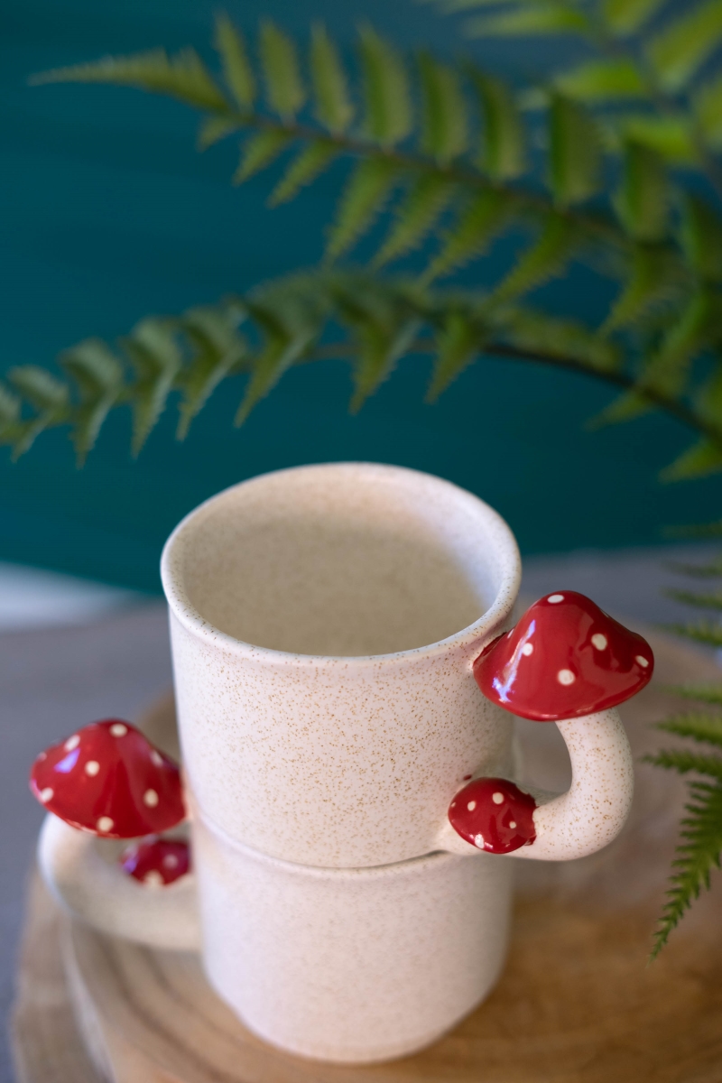 Picture of Kalalou CDV2240 Ceramic Mug - Mushroom