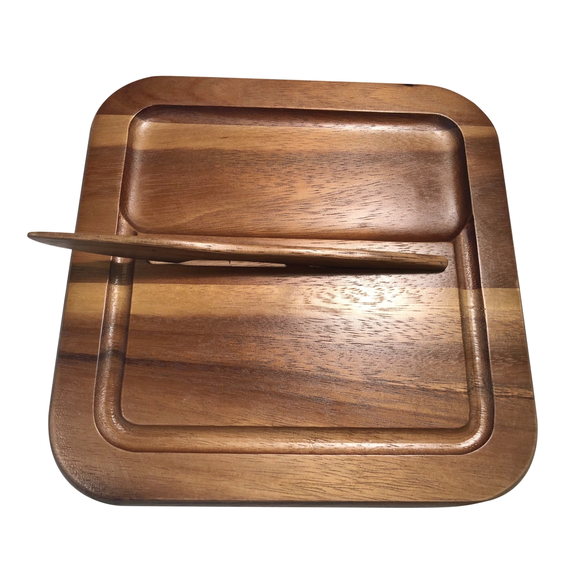436 Cheeseboard With Knife - 9 X 9 X .75 In.