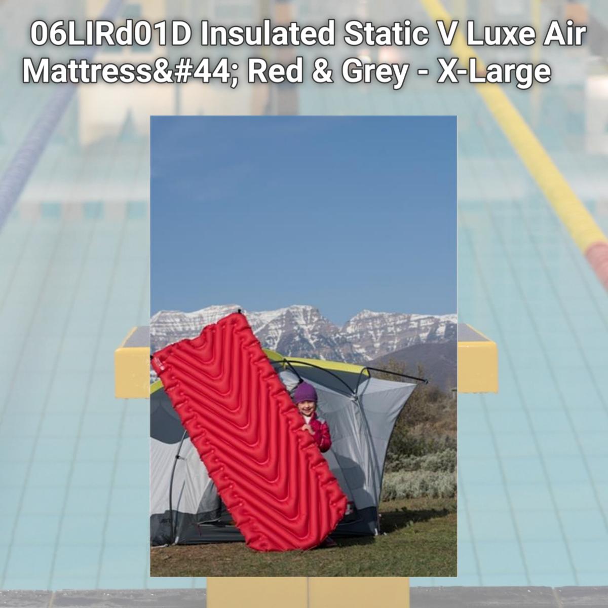Picture of Klymit 06LIRd01D Insulated Static V Luxe Air Mattress&#44; Red & Grey - X-Large
