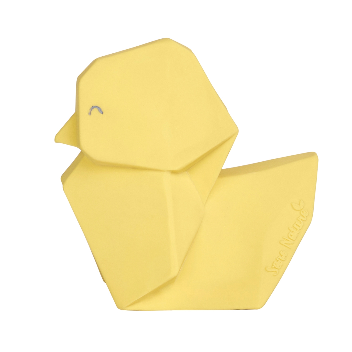 SA1725YEL 3.74 x 2.36 x 5.59 in. Origami Duck Rubber Toy, Yellow