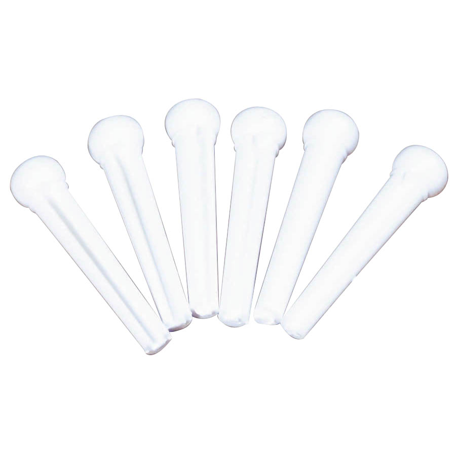 UPC 736021434387 product image for Retro Parts RP410W-U Plastic Bridge Pins, White - Pack of 6 | upcitemdb.com