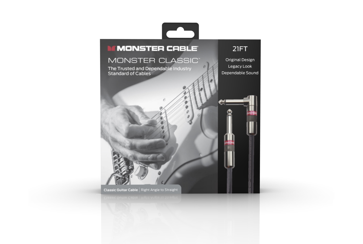 CLAS-I-21AWW-U 21 ft. Right Angle to Straight Monster 600497-00 Prolink Monster Classic 0.25 in. Instrument Cable