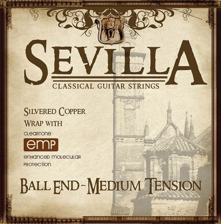 CT-8442-U Sevilla Treated Classical Guitar Strings - Medium Tension with Ball Ends