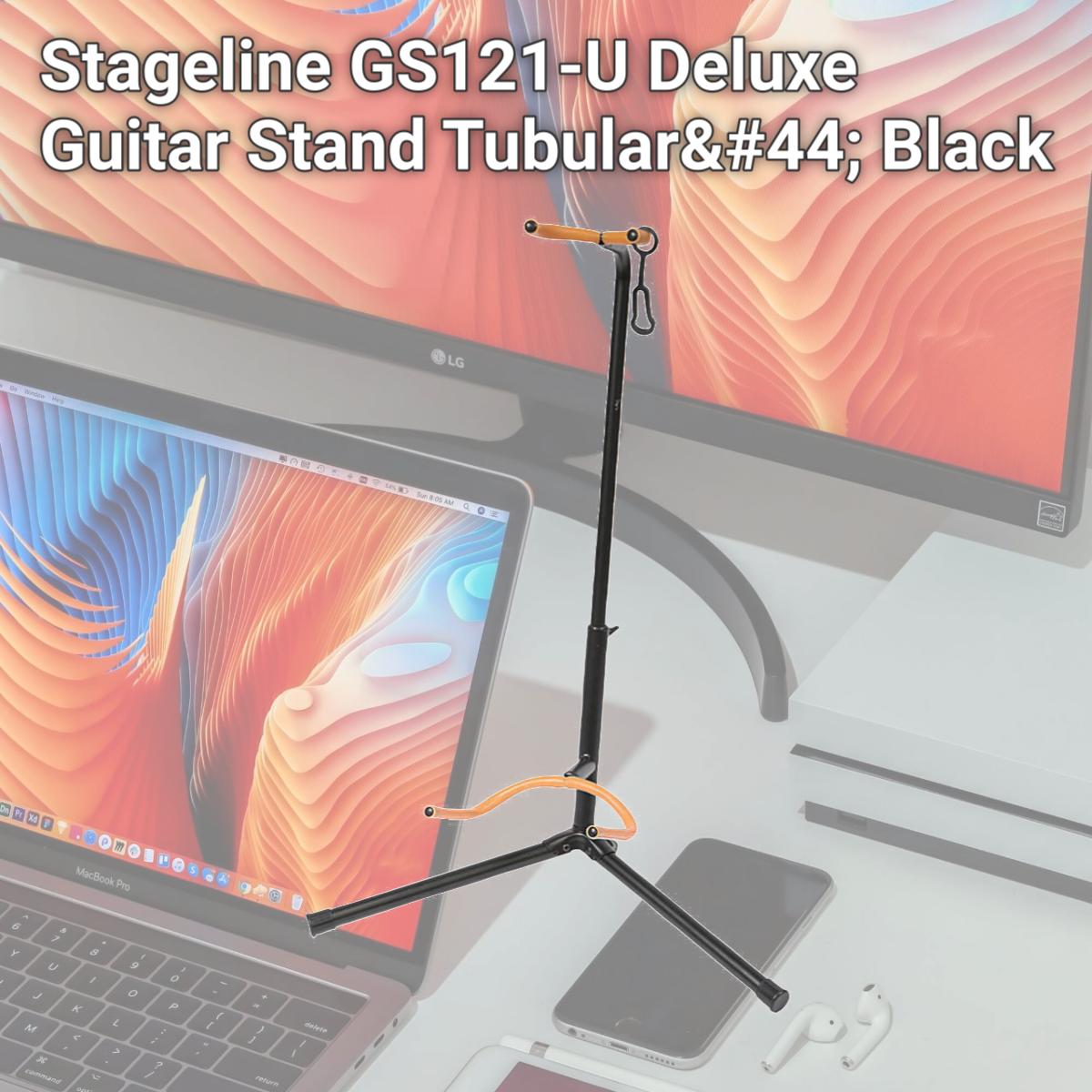 Picture of Stageline GS121-U Deluxe Guitar Stand Tubular&#44; Black