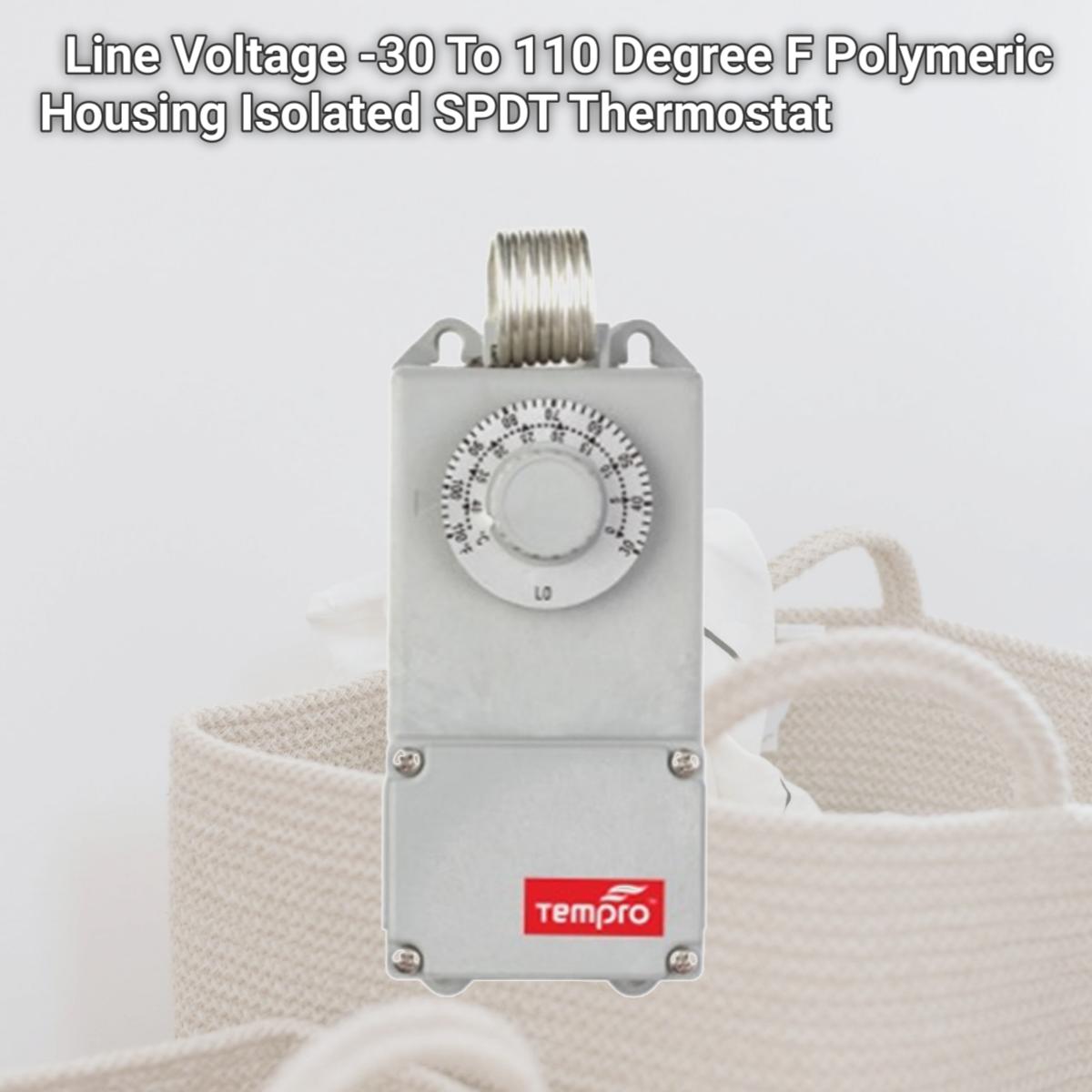 Picture of Tempro TP518 Line Voltage -30 To 110 Degree F Polymeric Housing Isolated SPDT Thermostat