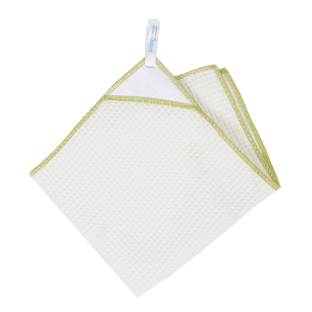 Mt00365 16 X 16 In. Magnetic Kitchen Towel, White & Lime