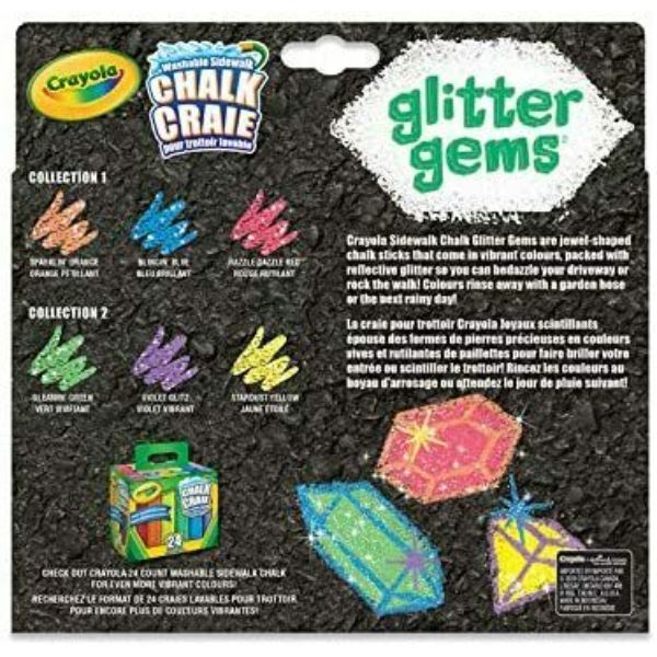 UPC 063652369109 product image for Crayola 30381850 Crayola Glitter Gems Chalk | upcitemdb.com