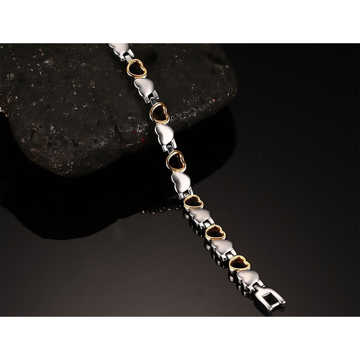 Picture of Adore 30386470 Stainless Steel Heart Bracelet