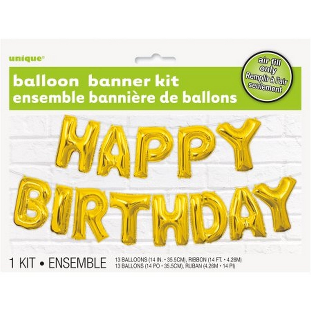 30364920 Happy Birthday Balloon Banner Kit