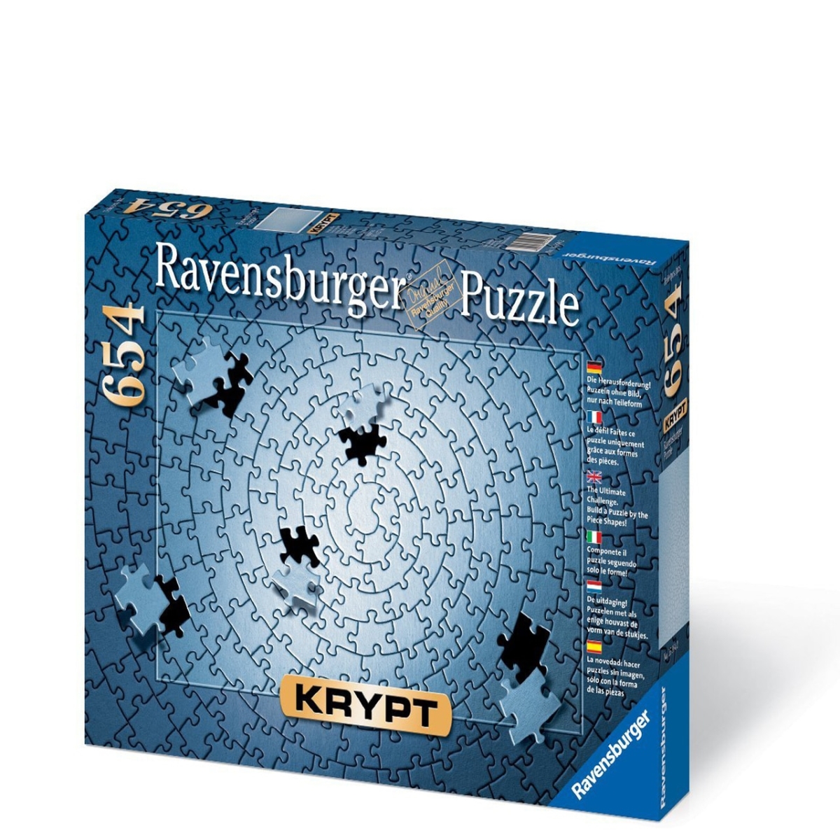 30363685 Krypt Silver Blank Puzzle Challenge - 654 Piece