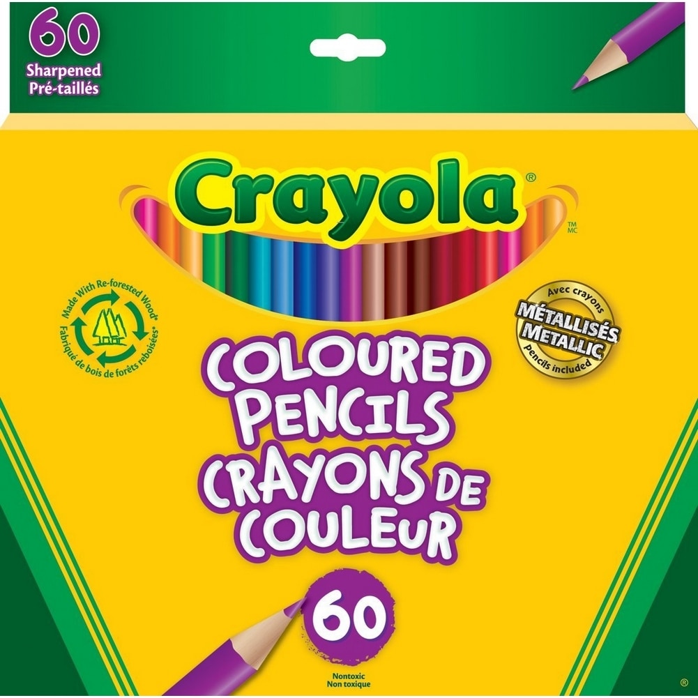 Crayola 30364630 60 Colored Pencils Creative Tool For Kids