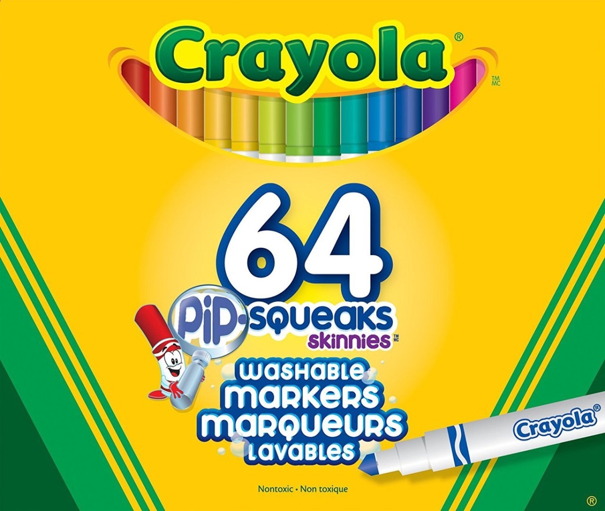 Crayola 30363955 64 Pip-squeak Skinnies Markers