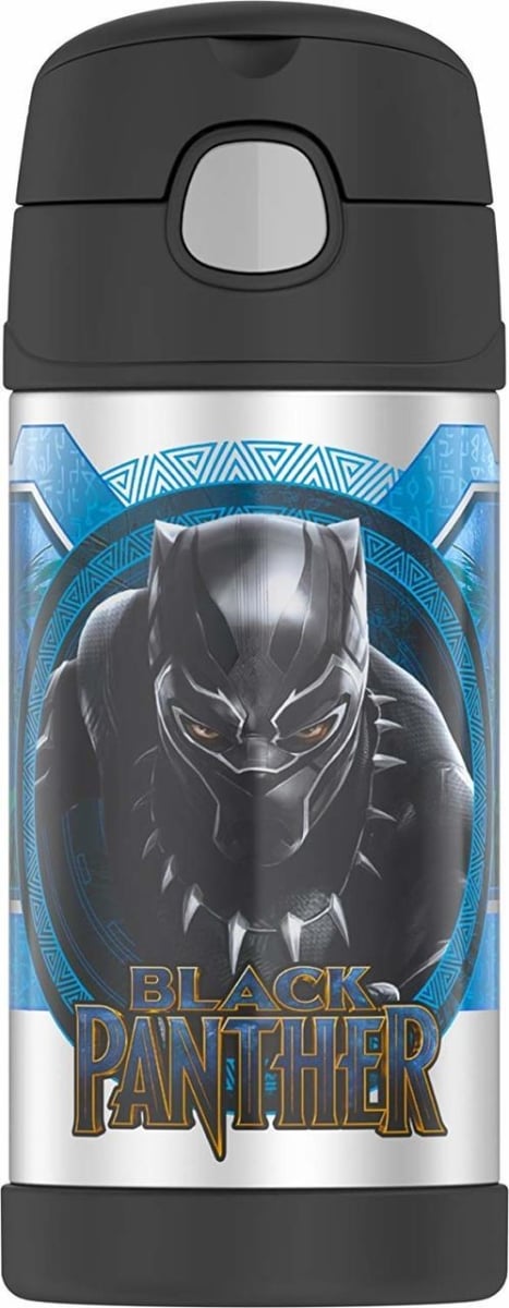 30367230 12 Oz Black Panther Funtainer Bottle