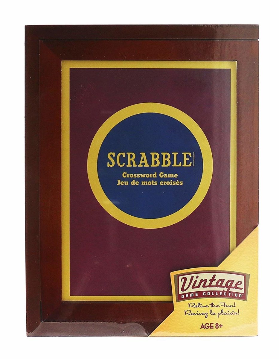30368065 Collection French Scrabble Wooden Box Vintage Game