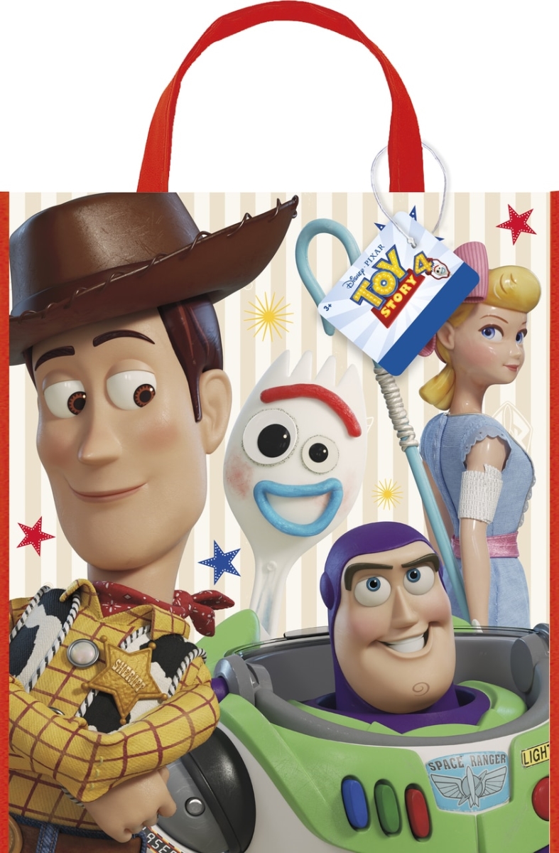 30370200 13 X 11 In. Disney Toy Story 4 Movie Plastic Tote Bag For Party Favor - 1 Unit