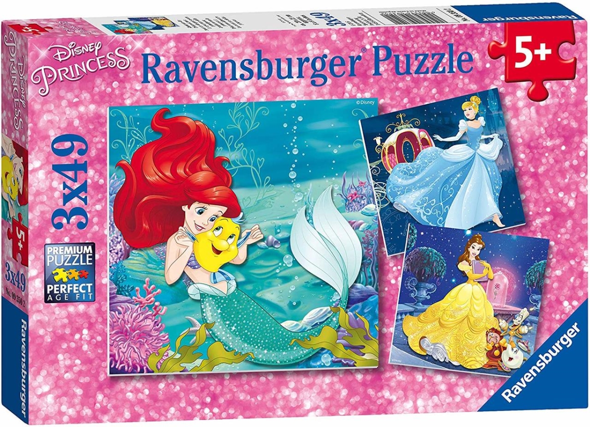 30373195 Disney Princess 3 X 49 Piece Puzzles