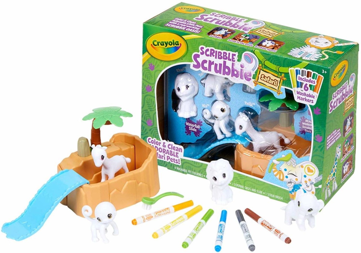 Crayola 30372810 Scribble Scrubbie Safari Animal Play Set