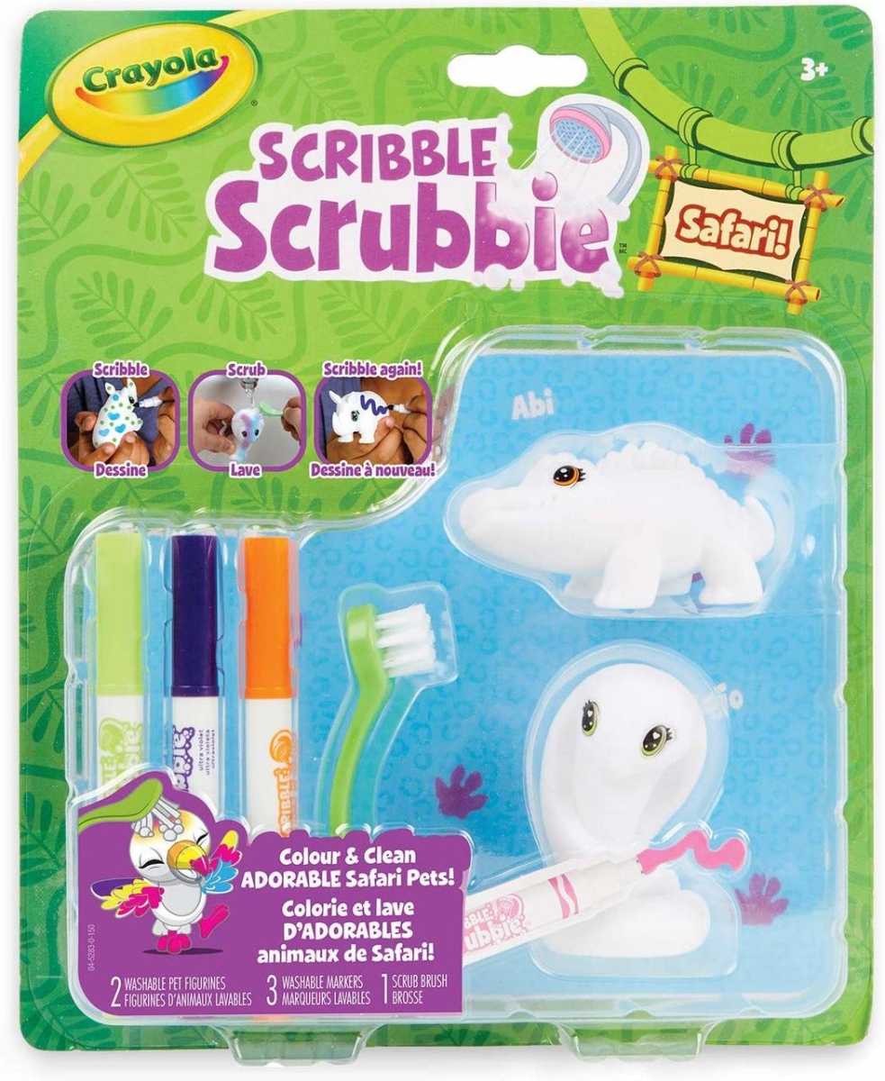 Crayola 30372830 Scribble Scrubbie Safari Animals - Crocodile & Cobra