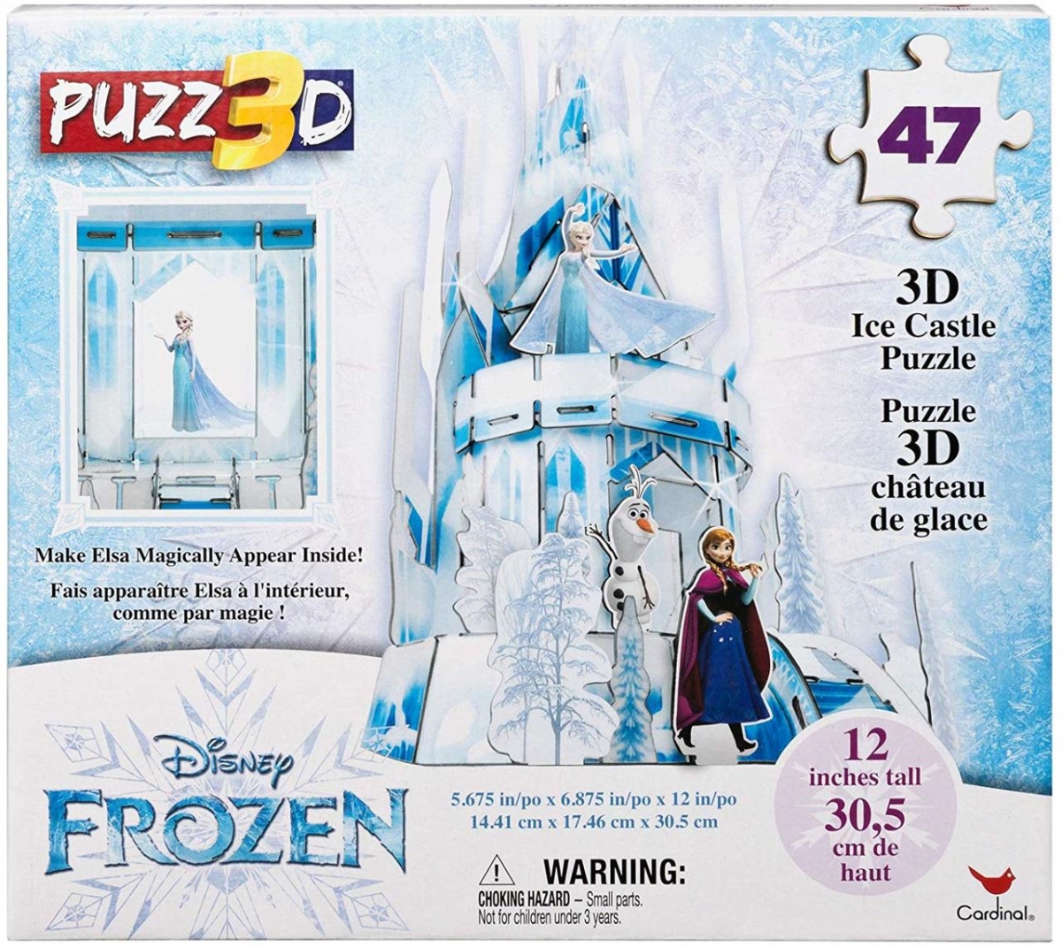 30373210 Disney Frozen 2 Puzz 3d Plastic Hologram Puzzle - 47 Piece