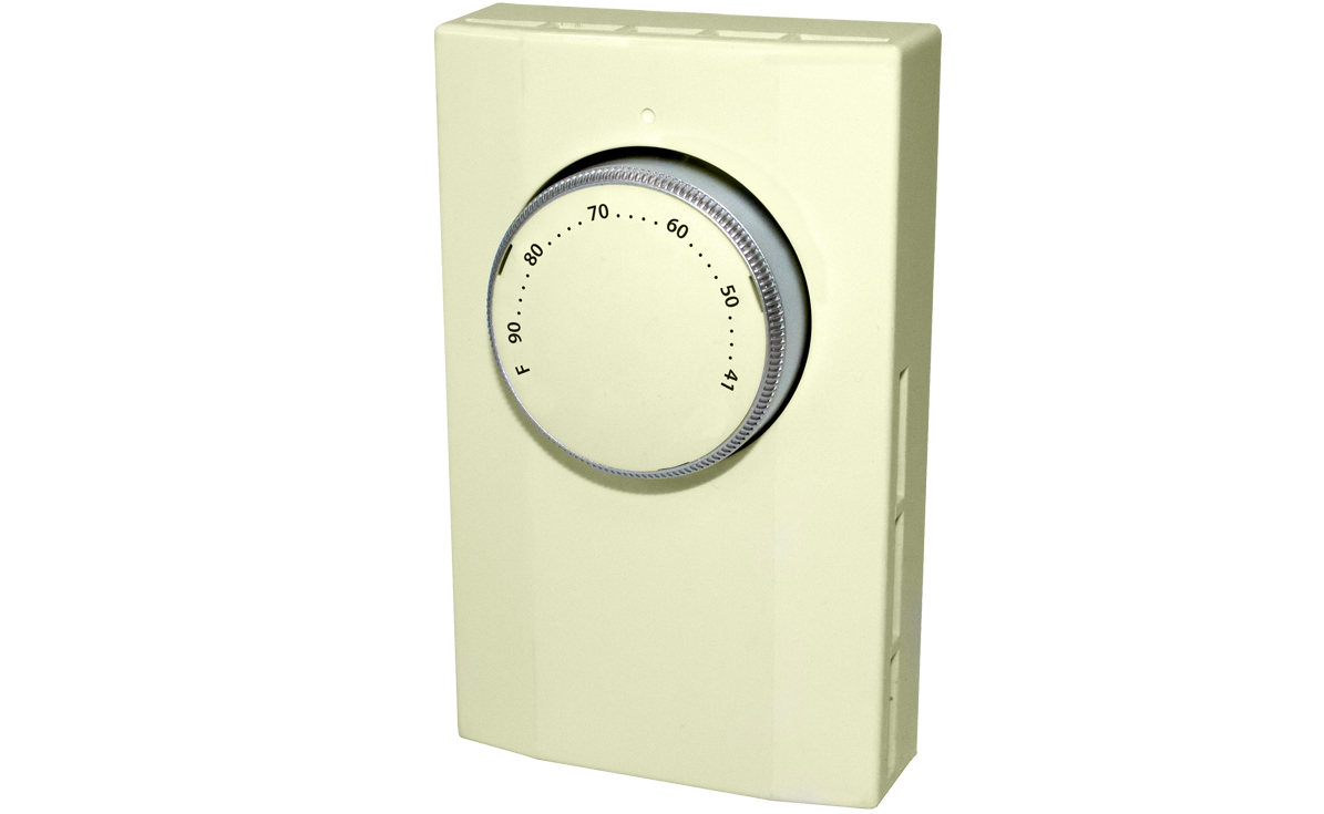 K101a 1-pole Thermostat, 18-22a, 120-277v - Almond